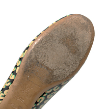ルイヴィトン 靴 ヴィトン LV エナメル パンプス サイズ36 1/2 23.5cm イエローベージュxブラック_画像7