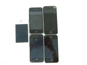 k5913k [送料650円]【ジャンク】 iPhone 4s (A1387) iPhone 5s (A1453) iPhone 3GS (A1303) 計5台セット [108-000100]