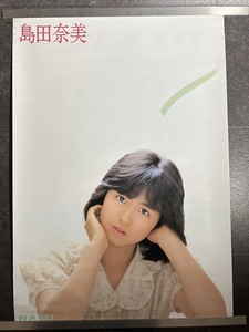 『島田奈美　デビュー告知 優しい緑の季節 告知ポスター 100サイズ』