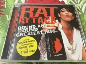 CD『Round And Round Greatest Hits』Rat Attack（ラット・アタック）　全17曲収録 Stephen Pearcy,George Lynch,Tracii Guns