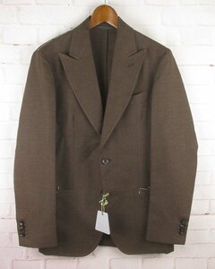 LAJ22379 sartorio monkey Trio 2B tailored jacket book@ cut feather 46 R09 unused brown group 