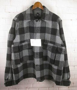 MFJ22608 CORONA コロナ COMBAT HIKER JAC SHIRT WOOL ALPACA BUFFALO CHECK シャツジャケット CS023-22-02 XL 未使用