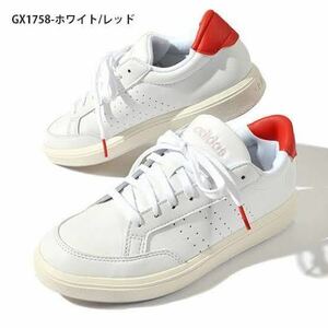 24.5 アディダス スニーカー adidas NOVA COURT W ローカット カジュアル シューズ 24.5cm 未使用 GX1758ホワイト