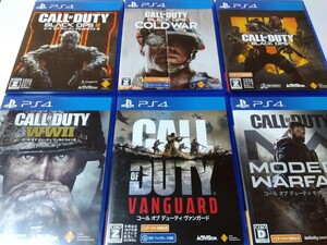 PS4 コールオブデューティ 6本セット ヴァンガード モダンウォーフェア コールドウォー ブラックオプス3 4 WW