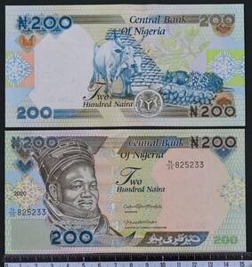 外国紙幣 ナイジェリア 2020年 未使用 200ナイラ