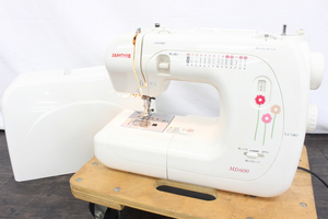 【行董】 JANOME ジャノメ ミシン MD600 MODEL 502型 電動ミシン 本体 ホワイト ハンドクラフト 裁縫道具 ケース付き AOZ01BOT18