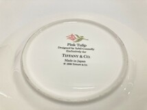 TIFFANY ティファニー プレート2枚セット Pink Tulip ピンクチューリップ 皿 直径約18.3cm 美品 1017_画像5