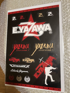  Yazawa Eikichi привилегия стикер сиденье Logo звезда черный A4 размер 