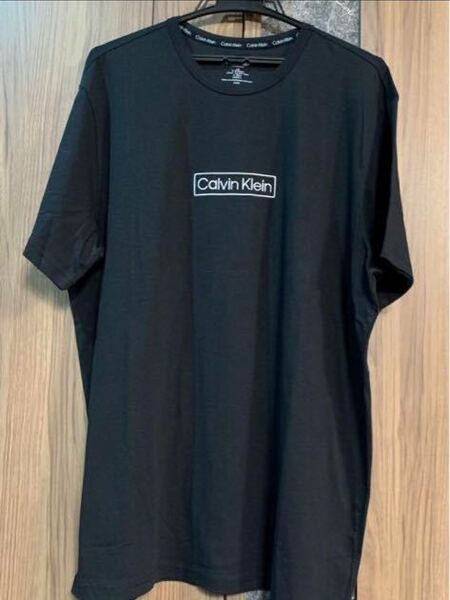 カルバンクライン　半袖　クルーネック　Tシャツ　ブラック　Lサイズ　新品