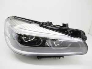 【良品】 BMW 2シリーズ F45 後期 純正 右 ヘッドライト LED 8738644-04 (n042015)