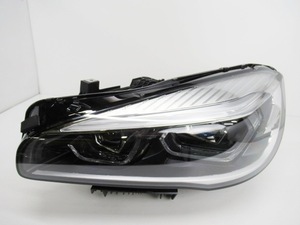 【良品】 BMW 2シリーズ F45 後期 純正 左 ヘッドライト LED 8738643-04 (n042456)