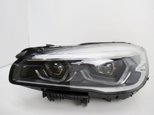 【良品】 BMW 2シリーズ F45 後期 純正 左 ヘッドライト LED 8738643-04 (n042305)