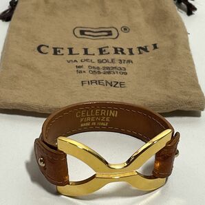未使用 ■ Cellerini（チェッレリーニ)ゴールドオーストリッチ ブレスレット イタリア製