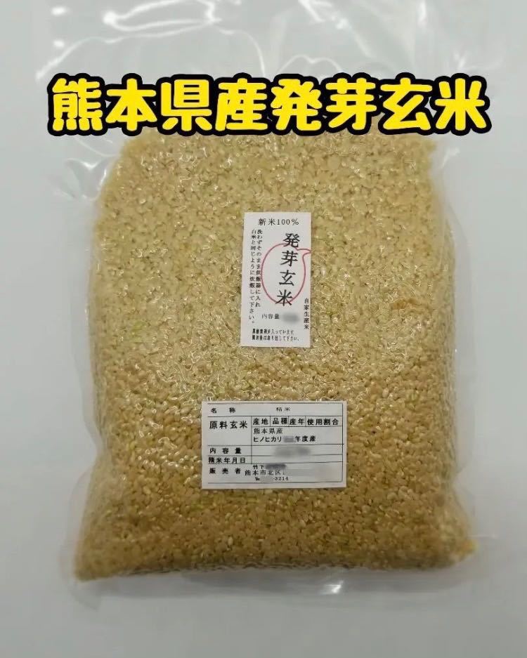 熊本県産 令和5年新米100% 発芽玄米 2袋 れんげ米 6kg｜Yahoo!フリマ