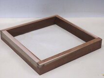 ★重みのある天然木【炉縁(焦縁付)】炉縁サイズ：42.4cm角　高さ6cm　茶道具 茶器_画像8