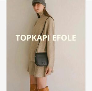 未使用＊TOPKAPI EFOLE フェイクレザーハーフムーンショルダーバッグ