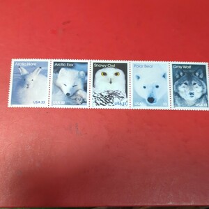 アメリカ記念切手 「極地の動物」　未使用　　1999年　 5種揃
