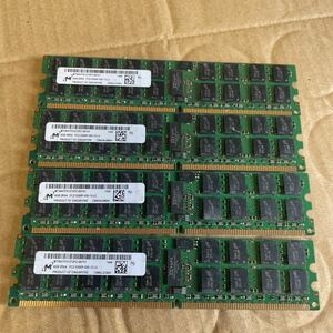 [ present condition goods ]Micron 4GB 2Rx4 PC2-5300P-555-13-L0 4 pieces set 