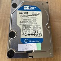 (使用時間57897H）WDC HDD SATA WD6400AAKS 3.5インチ 640GB 動作品_画像1