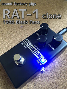 ★ RAT-1 clone 1986年製ブラックフェイス ハンドメイドディストーション （検索用語 BOOWY OVD-1 TE-95 TEJ TC-HOTEIJ)