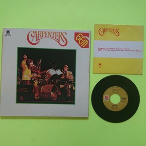 2LP/カーペンターズ〈GEM OF CARPENTERS〉シングル付☆5点以上まとめて（送料0円）無料☆