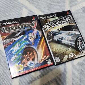 ニードフォースピード　モストヴォンテッド　アンダーグラウンド　2本セット　PS2ソフト　プレイステーション2　　PS2