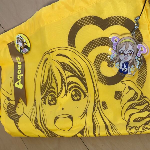 ラブライブ!サンシャイン 国木田花丸 ナップサック・アクキー・缶バッジ