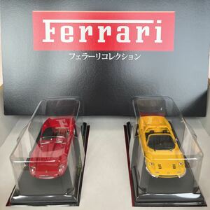 アシェット Ferrari 公式フェラーリ コレクション ⑥ 250 テスタロッサ　⑦ ディーノ　246 GT 車 ミニチュアカー 1/43スケール