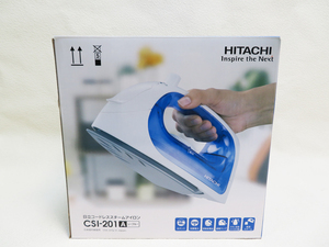 【新品未開封品】HITACHI 日立 コードレススチームアイロン CSI-201(A) 高温スチーム 回転給電台 シーブルー (R17)