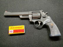 MGCモデルガン　Ｓ＆Ｗ　Ｍ２９ ６．５インチＨＷ 44マグナム　パックマイヤーラバーグリップ付き　絶版　SPG刻印あり　　_画像1