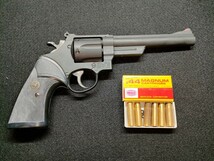 MGCモデルガン　Ｓ＆Ｗ　Ｍ２９ ６．５インチＨＷ 44マグナム　パックマイヤーラバーグリップ付き　絶版　SPG刻印あり　　_画像2