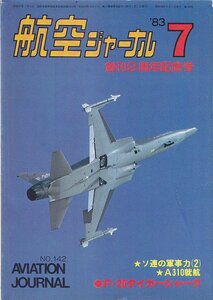 ■送料無料■Y29■航空ジャーナル■1983年７月No.142■特集：F-20タイガーシャーク/ソ連の軍事力(2)/A310就航■（並程度）