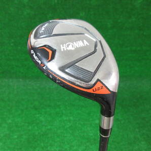 6785【HONMA】TOUR WORLD TW747 U22 22度 純正VIZARD UT-H 7装着 ホンマ ツアーワールド ハイブリッド U4 4U #4 H4 中古品の画像1