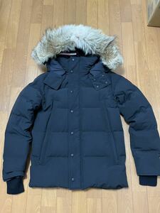 CANADA GOOSE( Canada Goose ) 3808MA WYNDHAM PARKA Windom Parker size Fusion S black beautiful goods have been cleaned 