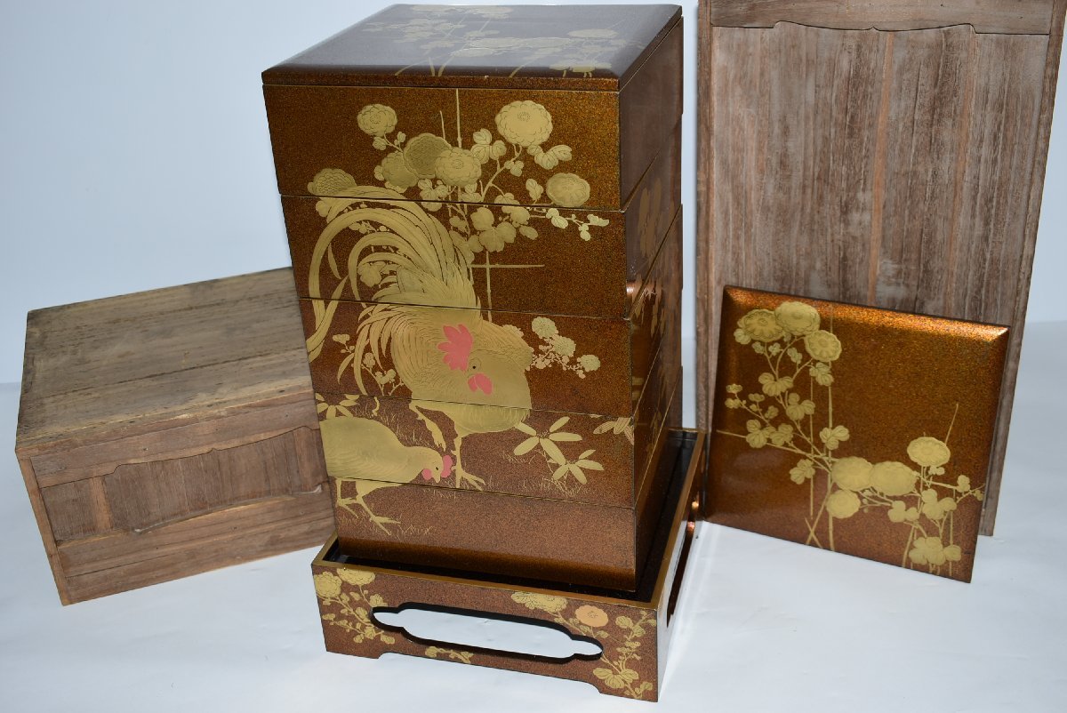 2023年最新】Yahoo!オークション -五段 重箱 蒔絵(工芸品)の中古品