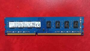 MN20-1【動作品】SK hynix DDR3L-1600 8GB×1枚【送料無料】PC3L-12800 デスクトップPC用 non-ECC Unbuffered HMT41GU6BFR8A-PB