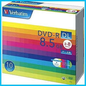 バーベイタム Verbatim 1回記録用 DVD-R DL 8.5GB 10枚 ホワイトプリンタブル 片面2層 2-8倍速 DHR85HP10V1