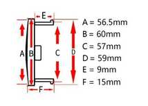 ★スバル SUBARU★T308★ ホイールセンターキャップ ハブキャップカバー 車用 4個セット 外径60mm_画像10