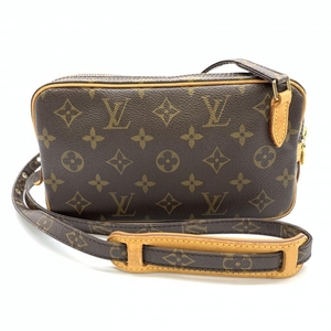 LOUIS VUITTON ルイヴィトン M51828 ポシェット マルリーバンドリエール モノグラム レディース ショルダーバッグ ブラウン 管理RT34595