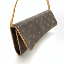 LOUIS VUITTON ルイヴィトン M51852 ポシェットツインGM モノグラム ショルダーバッグ ポーチ クロスボディ ブラウン 廃盤品 管理RT34601_画像2