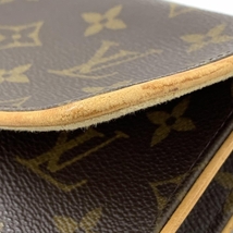 LOUIS VUITTON ルイヴィトン M51852 ポシェットツインGM モノグラム ショルダーバッグ ポーチ クロスボディ ブラウン 廃盤品 管理RT34601_画像8