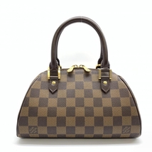 LOUIS VUITTON ルイヴィトン N41436 リベラミニ ダミエ レディース ハンドバッグ ブラウン 小さめ ボストン型 管理RT33572_画像1