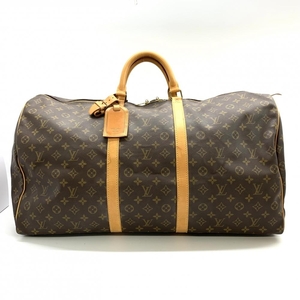 LOUIS VUITTON ルイヴィトン M41422 キーポル60 モノグラム ボストンバッグ トラベル 旅行かばん ブラウン ヴィンテージ 管理RT33824