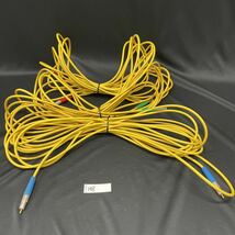 ○148○ ケーブル L-3C2VS 約9.5m 75Ω Coaxial Cable 同軸ケーブル 黄色 カナレ　3点　まとめて_画像1