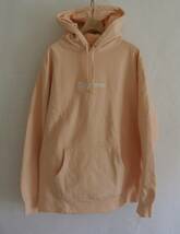 SUPREME シュプリーム Box Logo Hooded Sweatshirt パーカー ピーチ L_画像1