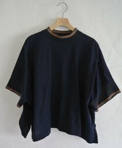 sacai Cotton Jersey Pullove/半袖カットソー/1/コットン/NVY/21-05483　サカイ