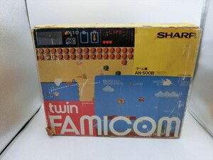 【HW22-85】【100サイズ】シャープ ツインファミコン/AN-500B/ブラック/ゲーム機/ジャンク扱い/経年品