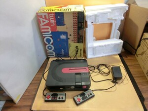 【HW36-23】【100サイズ】シャープ ツインファミコン ファミコン AN-500B/家庭用ゲーム機/SHARP/動作不良 ジャンク/※傷 外箱傷み有