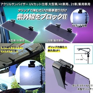 JET アクリルサンバイザー 2t 乗用車用 右用 ブラックスモーク 503826