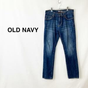 0132 OLD NAVY オールドネイビー ストレートデニム ブルー レディース F10-0030